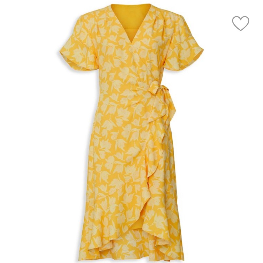 CUTE Joie XL Yellow Wrap Dress